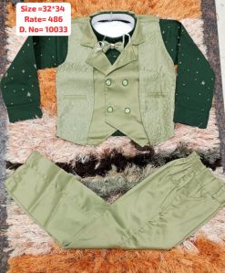 Boys Fancy Waistcoat Suit Set