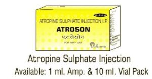 Atropine Sulphate Injection 1ml Amp & 10ml Vial IP