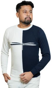 Mens Knitted Sweater Cotton