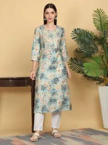 Ladies Party Wear Silk Kurti