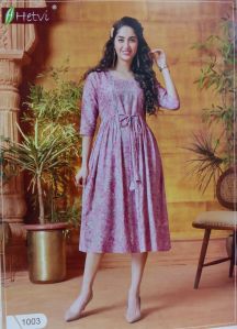 Hetvi Capsule Pink Printed Anarkali Kurti