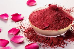 Rose flower powder