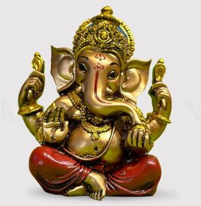 Multicolor Ganesha Statue 6 Inch