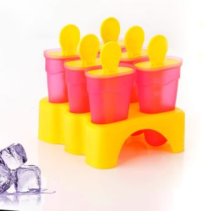 multicolor plastic kulfi maker set