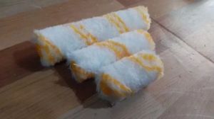 4 Inch Yellow Stripe Fur Paint Roller