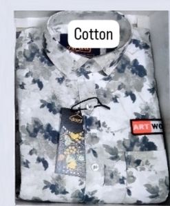 Kids Cotton Full Sleeves Printed Shirt
