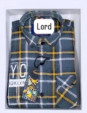 Kids Cotton Full Sleeve Check Print Shirt