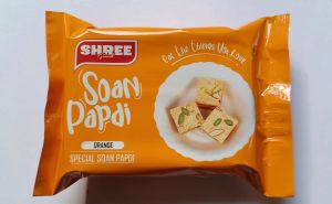 Lasaki Orange Flavor Soan Papdi