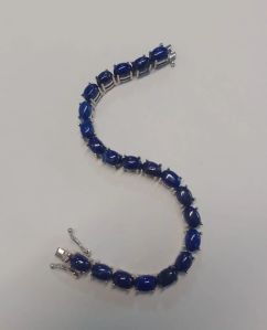 Lapis Lazuli Bracelet in Sterling Silver 925