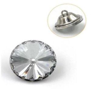 Round Crystal Button