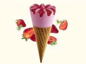 Strawberry Ice Cream Cones