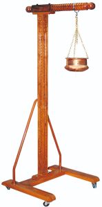 VI 1018 shirodhara stand wooden, with head support