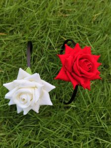 Hair Bow Artificial Rose Flower