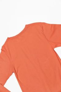 Mens Coral Plain Fleece Sweatshirt