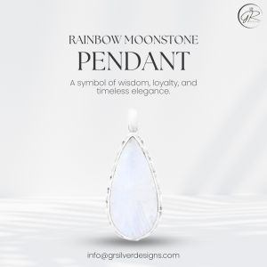 Rainbow Moonstone Pendent