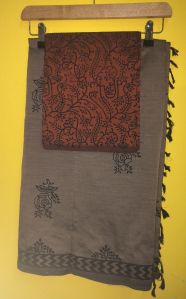Poly Cotton Multicolor Handloom Saree