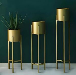 brass garden planters