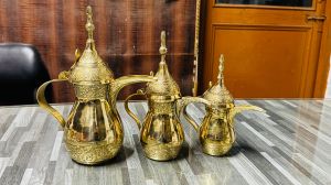 BRASS DALLAH PLAIN EMB