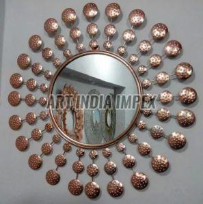 Iron decorative wall mirror