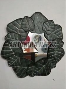 Iron Leaf Wall Mirror