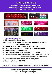 LED Moving Display Board