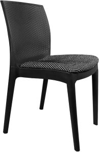 Diya Alpha Armless with Cushion Cafe Chair
