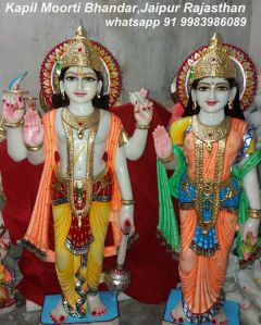 Marble Vishnu Lakshmi Moorti