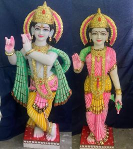 Marble Radha Krishna Statue