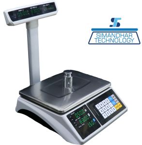 Digital Price Computing with Pole and Touch Screen Scale 6/15/30 Kg