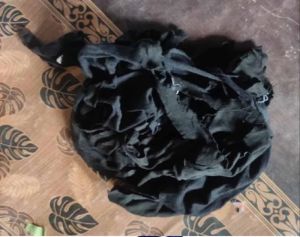 Black Cotton Hosiery Clips