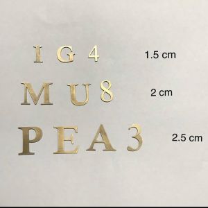 Brass Alphabets