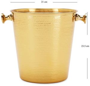 Golden Hammered Wine Bucket