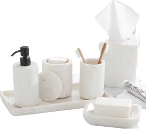 Marble Bathroom Accessories Set