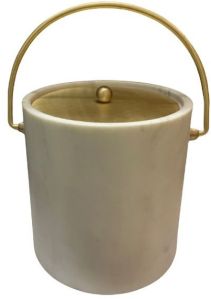 Marble Brass Ice Bucket