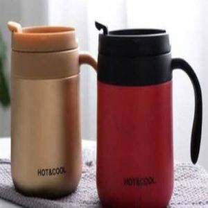 Stainless Steel Insulated Cup with Handle Lid