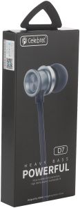 Celebrat Model No D7 Black Earphone