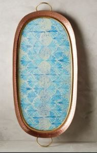 Copper Printed Serving Tray