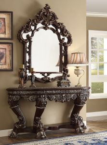 Antique Wood Carving Frame Mirror