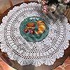 White Crochet Table Cover