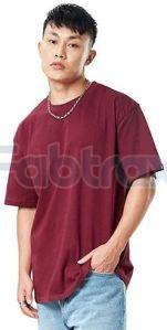 Mens Cotton Polyester Oversized Round Neck T-Shirt