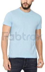 Mens Regular Fit Cotton Lycra Round Neck T-Shirt