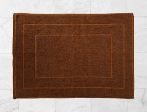 Luxury Cotton Brown Spa Bath Mat