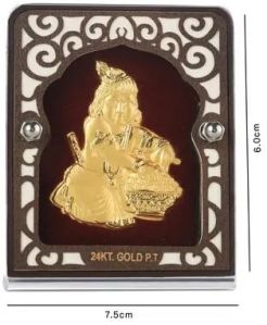 Gold Plated Bal Krishna Wall Frame