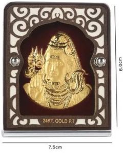 Gold Plated Shiva Wall Frame