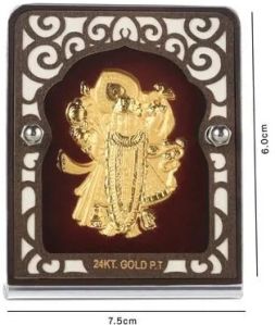 Gold Plated Shrinathji Wall Frame