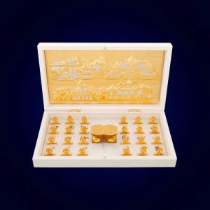 Jain 24 Tirthankar Gold Plated Photo Frame Box