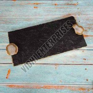 Black Slate Serving Tray