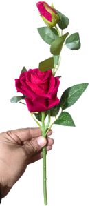 Artificial rose flowers single stick