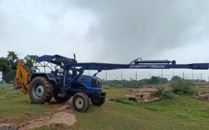 18 Inch Electrical Pole Erection Machine With Digger