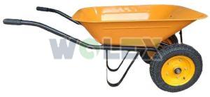 Pneumatic Double Tyre Wheel Barrow With Jumbo Bucket